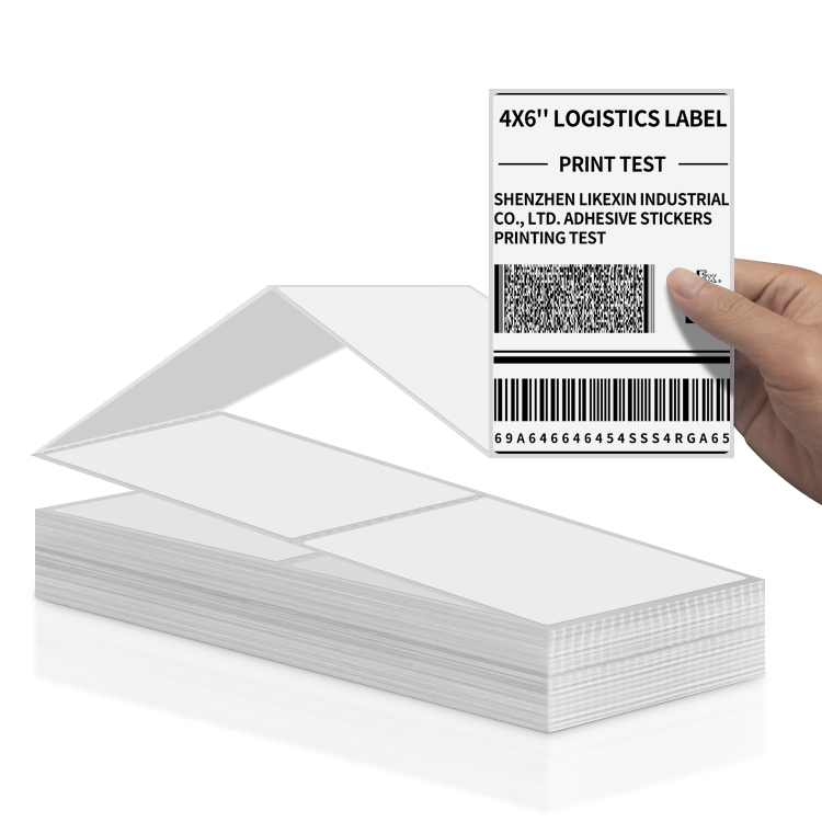 4x6 Fanfold Thermal Shipping Label